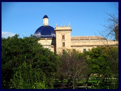 Turia Gardens (Jardí del Túria) towards Museo de Bellas Artes de Valencia.